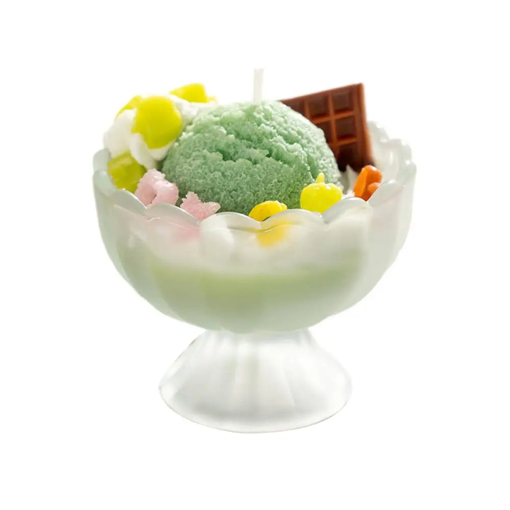 Ice Cream Scented Candle Decorative Scented Candle Nice-looking Bright Color Romatherapy Candles Home Decoration