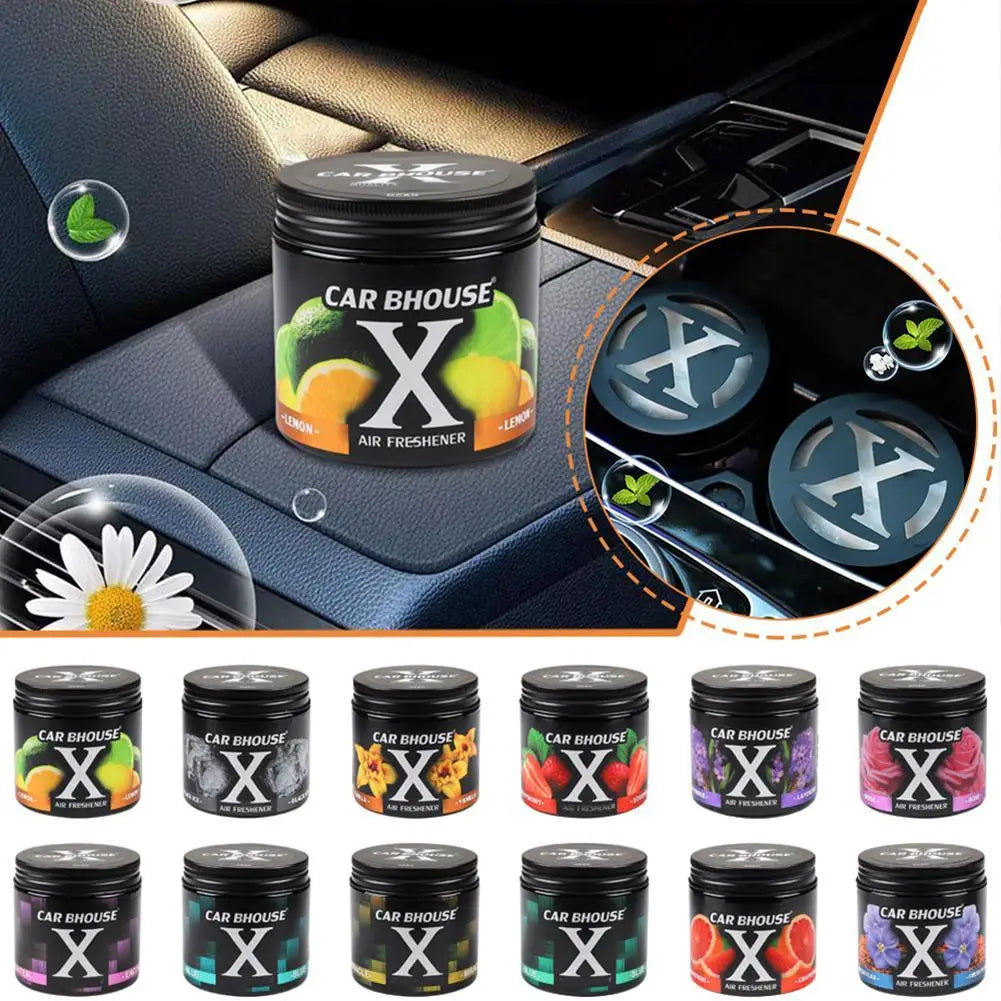 Car Cologne Solid Aromatherapy Long Lasting Fragrance Multiple Scents Fresh Fruity Floral Odor Eliminator Fatigue Relief