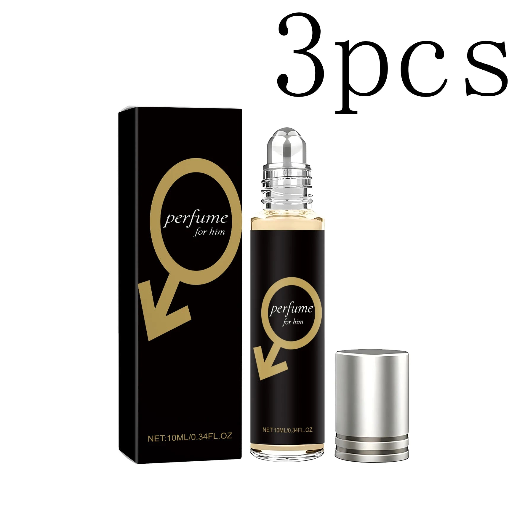 Daily Men's Cologne Roll-On - Emits Charm, Crisp Fresh Scent, Natural Long-Lasting, Suitable for All Daily Occasions