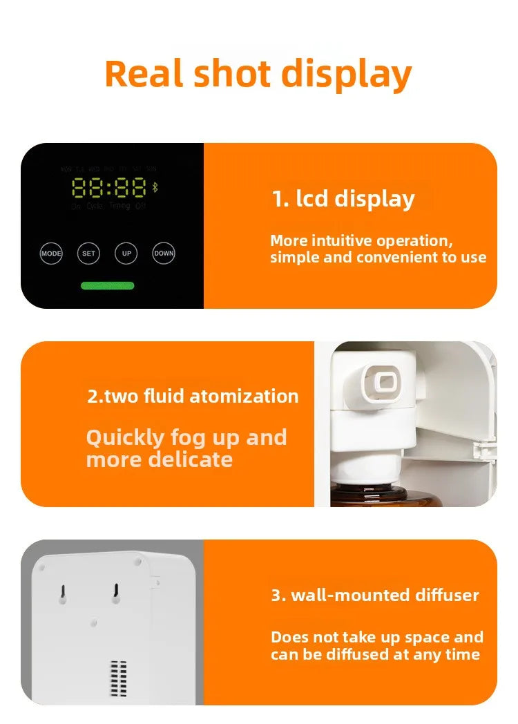 500ml Hilton Scent Machine Aroma Diffuser Wall Mounted Hotel High Capacity Aroma Diffuser Large Area Hotel Lobby Home Fragrance