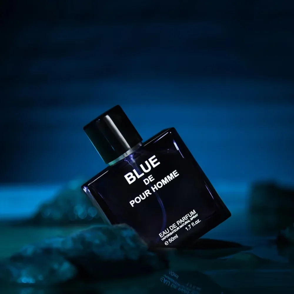 Men's Fresh Cologne Intense Long-Lasting Fragrance 8 Hours Bleu Men's Cologne Long-lasting Fresh Scent Masculine Charm Natural