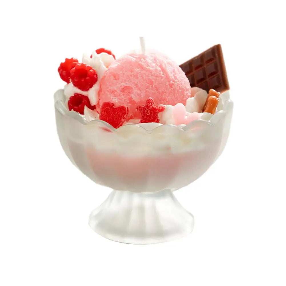Ice Cream Scented Candle Decorative Scented Candle Nice-looking Bright Color Romatherapy Candles Home Decoration