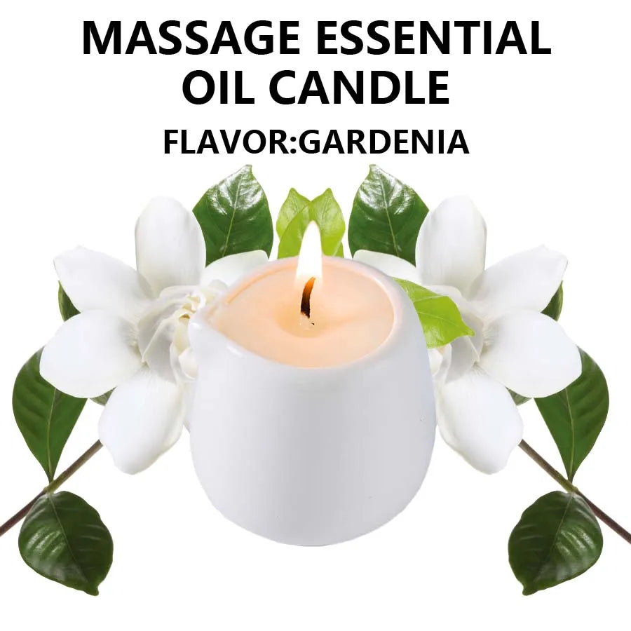 Fruity scented natural massage oil candle. Low heat. 1.69 oz, coconut wax. Hydrating. For home & V-Day. Natural luxury. Soothing