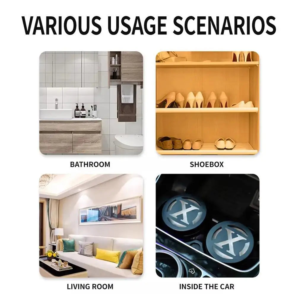 Car Cologne Solid Aromatherapy Long Lasting Fragrance Multiple Scents Fresh Fruity Floral Odor Eliminator Fatigue Relief