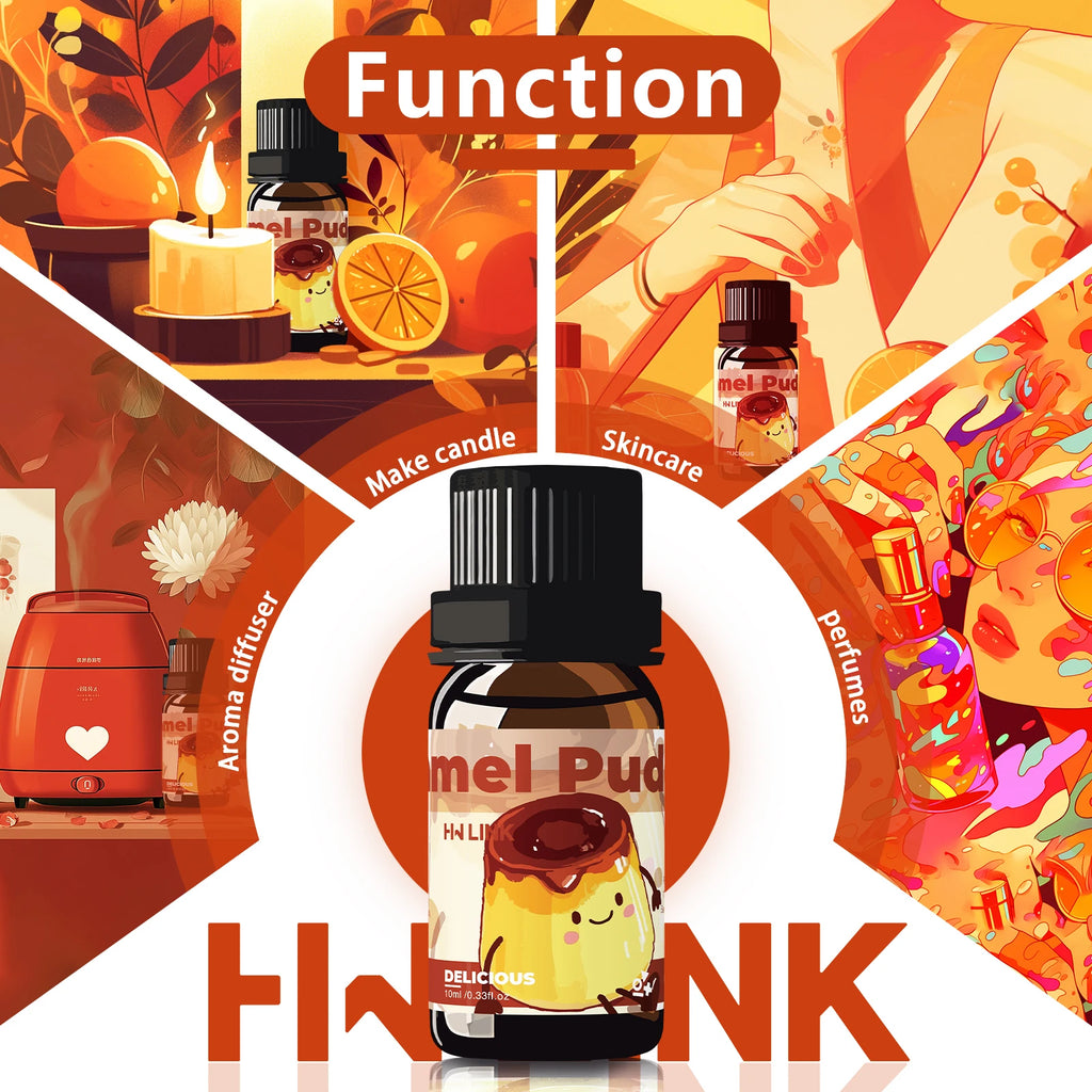 10ml Delicious Essential Oils, 12 scents, for candles, soap making, aromatherapy, diffusers, home care, long-lasting scent