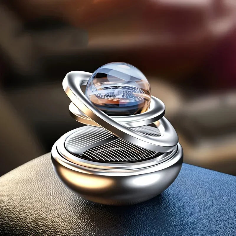 Car Air Freshener Solar Rotating Aromatreatment Decoration Car Interior Accessories Women Men Original Flavored Perfume Diffuser