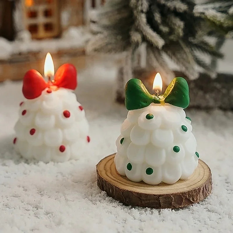 Cute Christmas Tree Scented Candles Handmade Fragrance Creative Ornaments Aromatherapy Xmas Gifts Birthday Gift Home Decor