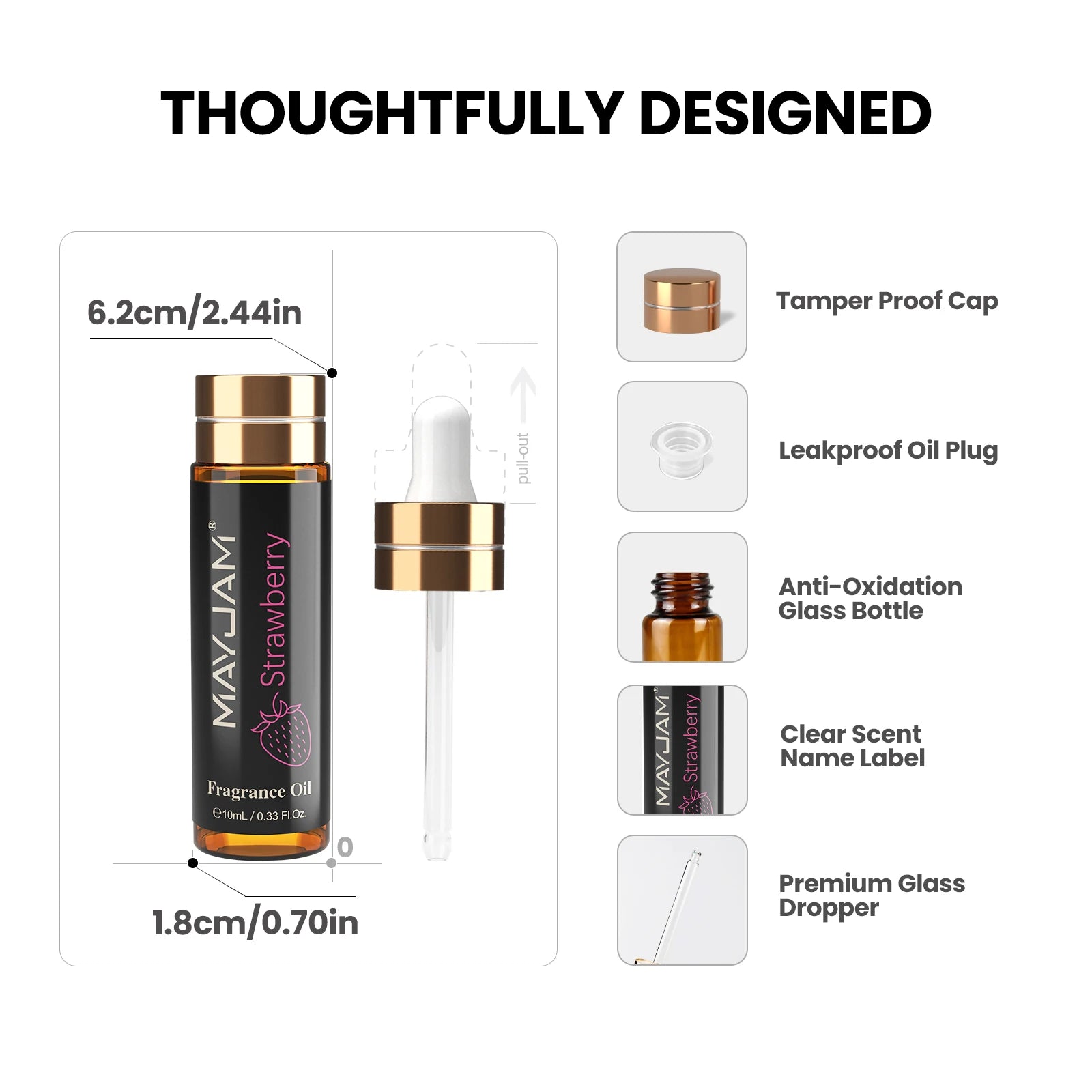 Fragrance Oil Strawberry Coconut Vanilla Cherry Baby Powder White Musk Sea Breeze Bay Rum Rain Bamboo Cologne for Women & Men