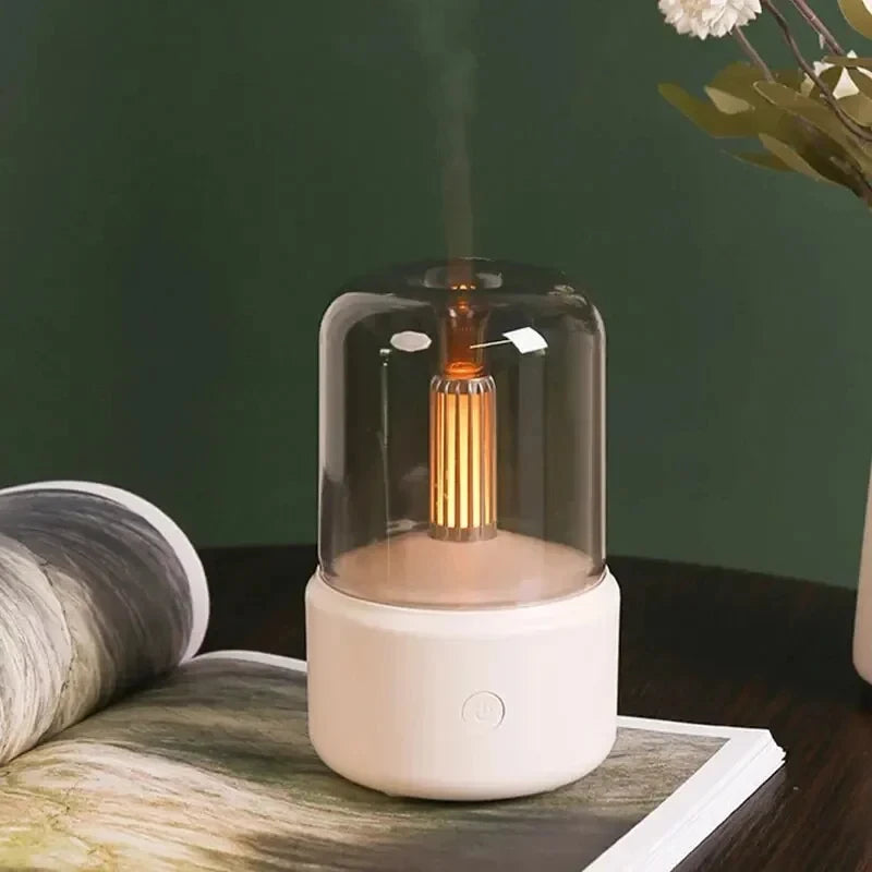HOMEFISH Portable Mini Aroma Diffuser USB Air Humidifier Essential Oil Night Light Cold Mist Maker Sprayer for Home Gift