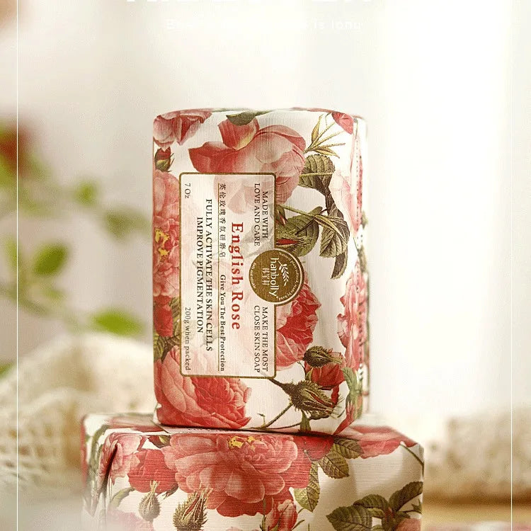 Flower-fragranced Soap Aroma 200g Essential Oil Soap Handmade Soap For Body Cleansing Gift Wedding Party Favors