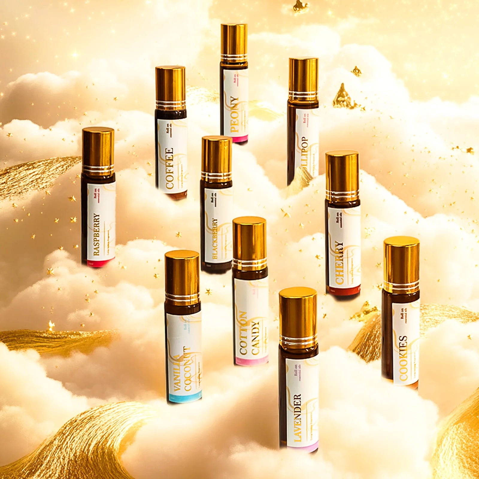 Cookie Scented Essential Oil Roll-On, 10ml - Warm Aromatherapy for Comfort & Relaxation - Sweet Baked Scent, Travel-Size Gifts