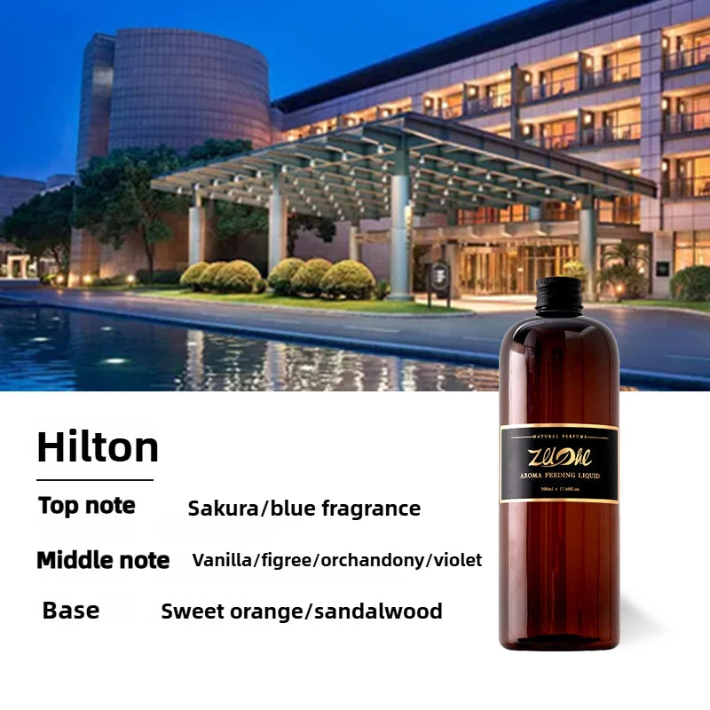 500ml Hilton Scent Machine Aroma Diffuser Wall Mounted Hotel High Capacity Aroma Diffuser Large Area Hotel Lobby Home Fragrance