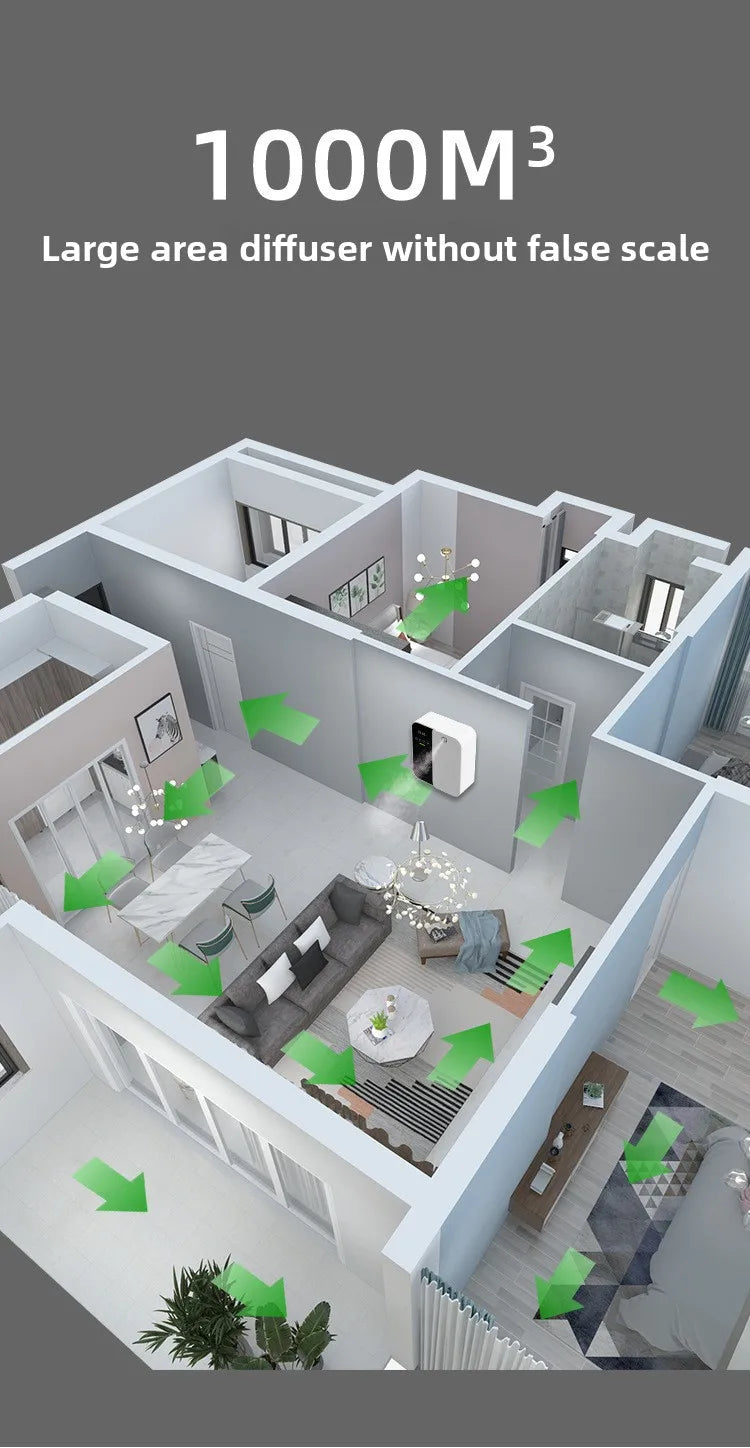 500ml Hilton Scent Machine Aroma Diffuser Wall Mounted Hotel High Capacity Aroma Diffuser Large Area Hotel Lobby Home Fragrance