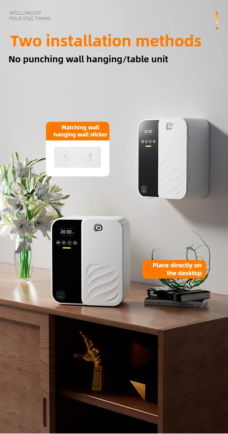 500ml Hilton Scent Machine Aroma Diffuser Wall Mounted Hotel High Capacity Aroma Diffuser Large Area Hotel Lobby Home Fragrance